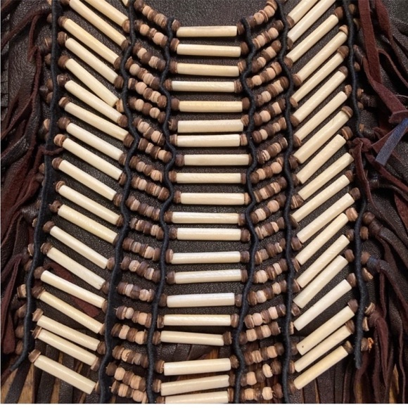 SPELL THE GYPSY COLLECTIVE | Dreamweaver Beaded Leather Fringe Crossbody Satchel - Picture 4 of 7